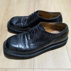 パーティを彩るご馳走や MARNI パターン ダービーシューズ 44 リザード スクエアトゥ 靴