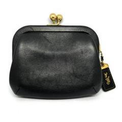 COACH　コーチ　68326　がま口 キスロック レザー ブラック COACH コーチ 68326 キスロック がま口 コインケース ブラック