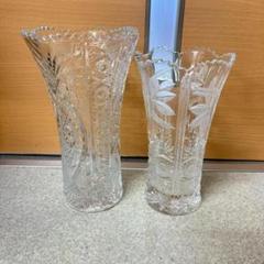 カガミクリスタル花瓶F701 メイドインスロバキア　クリスタル製　昭和レトロ カガミクリスタル花瓶F701 メイドインスロバキア クリスタル製