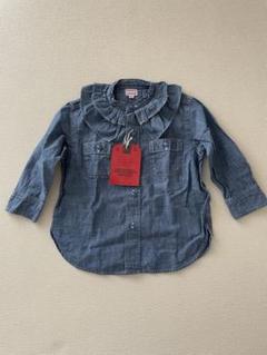 【新品未使用タグ付】DENIM&DUNGAREE フリル付きデニムシャツ 100 DENIM&DUNGAREE フリル付きデニムシャツ 100 - メルカリ