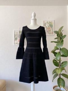 sandro PARIS サンドロパリ 背中見せフレアワンピース ドレス sandro PARIS サンドロパリ 背中見せフレアワンピース ドレス