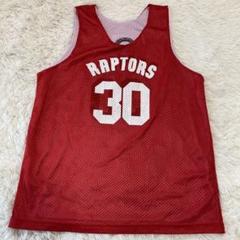 Raptors バスケ　ゲームシャツ　タンクトップ　赤　白　リバーシブル