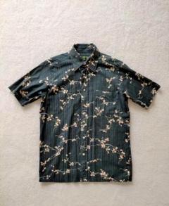 RELAXIN ストライプ 総柄シャツ　M
