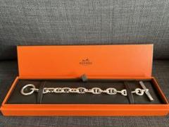 シェーヌダンクル mm14の検索結果 - メルカリ 安心の正規品通販 【美品】HERMES エルメス シェーヌダンクル MM 14 ブレスレット