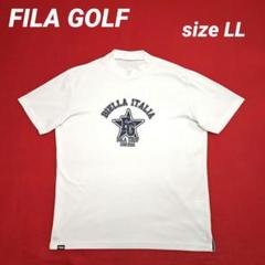 FILA GOLF メンズ ゴルフ モックネック ホワイトカラー sizeLL