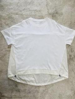 【美品】変形　デザイン　Tシャツ　白　cavvyサビーのサムネイル