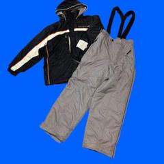 TWISM スキースノボウェア上下セット　黒×グレー　フード付き　メンズM