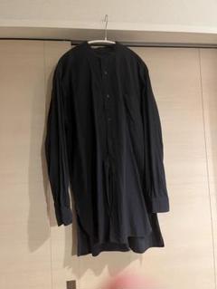 週末価格　comoli バンドカラーシャツ　ネイビー　サイズ:1 COMOLI (コモリ) バンドカラーシャツ NAVY サイズ1 - メルカリ