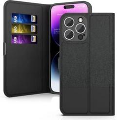 PROXA iPhone 14 Pro ケース 手帳型 カード収納 ブラック