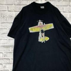 USA製90sヴィンテージTシャツ！シングルステッチブラック半袖古着2XL