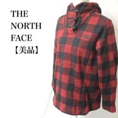 【美品】 THE NORTH FACE 刺繍ロゴ チェック柄 パーカー
