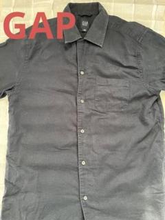 OLD GAP オールドギャップ　半袖シャツ　レアリネンコットンシャツ　Lサイズ