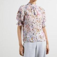 テッドベイカー ジャスミン 桜 ハイネック ブラウス サイズ0 S テッドベイカー ジャスミン 桜 ハイネック ブラウス サイズ0 S