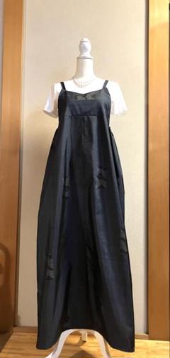 着物リメイク脇タックワンピース 大島紬 - メルカリ