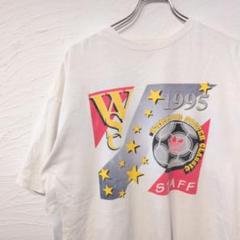 90年代 アディダス　adidas　サッカースタッフTシャツ　レア