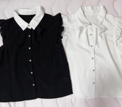 【早い者勝ちレア】SALE❗️4399円→1350円韓ドル風ブラウス2点セット