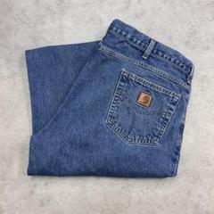 メキシコ製　カーハート　極太デニムパンツ　古着　DST　W40 L32