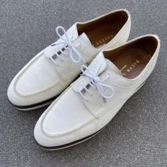 ラルフローレンクロケット&ジョーンズ製ホワイトバックス　ビブラムカスタム7.5E ラルフローレンクロケット&ジョーンズ製ホワイトバックス