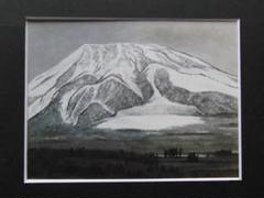 河合健二、【冠雪黒姫】、希少な大判額装用画集より、美品、日本人画家 河合健二、【冠雪黒姫】、希少な大判額装用画集より、美品、日本