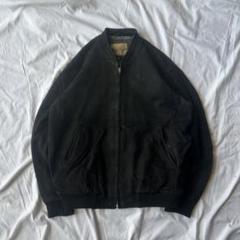 90s　vintage　スウェードレザー　牛革　裏ボア　フード付　肉厚ジャケット 90s vintage スウェードレザー 牛革 裏ボア フード付 肉厚