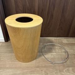 無印良品 木製ごみ箱 袋止めワイヤー付 丸型 蓋なし - メルカリ