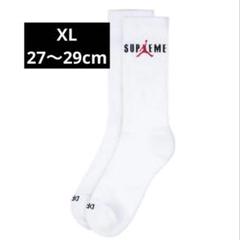 値下げ！Supreme×Jordan Crew Socks Set！ Supreme Jordan Crew Socks (2 Pack) Black/White - FW24 - US