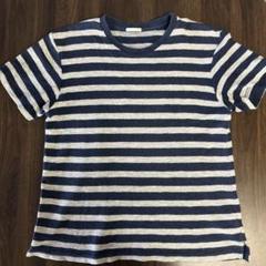 GU メンズ ストライプ Tシャツ Mサイズ