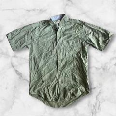 80s90s archive カナダ製　L.L.Bean BD半袖シャツ緑