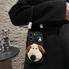 スマホケース グルミット 【新入荷】 犬 ストラップ付 iPhone16pro