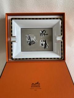 【新品未使用品】【期間限定出品】エルメス 馬柄 灰皿 プレート HERMES - 【HERMES】エルメス アッシュトレイ 灰皿 馬柄 陶器
