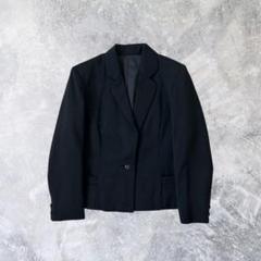 ブラック テーラードジャケット 短丈 00s スーツ ジャケット フォーマル