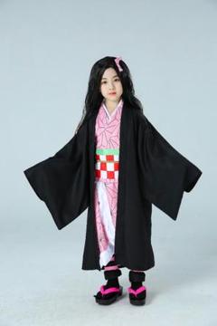 鬼滅の刃 コスプレ衣装 きめつの刃 竈門 禰豆子 子供服 即購入可 120cm