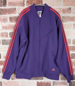 adidas ジップアップジャージ パープル　タグ付き 中古・古着通販】adidas (アディダス) ヴィンテージセットアップ