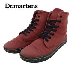 【オシャレ☆人気☆Dr.Martens】えんじ　布地　ハイカットスニーカー　37 オシャレ☆人気☆Dr.Martens】えんじ布地ハイカットスニーカー37