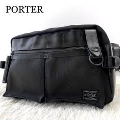 極美品☆ポーター　ヒート　ボディバッグ　ウエストバッグ　ショルダーバッグ　黒 極美品 ポーター PORTER ボディバッグ ヒート HEAT ショルダー