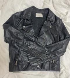 美品✨STUDIOUS ノーカラー レザージャケット ライダース 牛革 黒 M 美品✨STUDIOUS ノーカラー レザージャケット ライダース 牛革