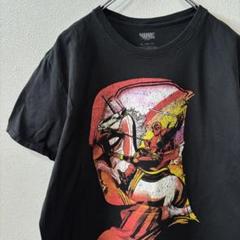 MARVEL マーベル デッドプール XL ブラック ビッグプリント　海外　古着