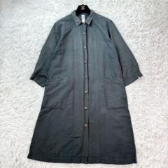 極美品　マーガレットハウエル　近年モデル　リネンボイル　ワンピース　黒　五分袖 極美品 マーガレットハウエル 近年モデル リネンボイル