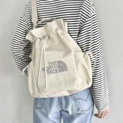 ♪送料無料★GUCCI×THENORTHFACE★巾着袋★ブラック②希少非売品♪ Gucci Logo Black Drawstring Backpack in Calfskin Singapore