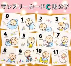 マンスリーカード C男の子 ましかくアルバム アルバス 月齢