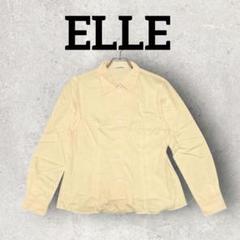 ELLE 長袖シャツ トップス コットンシャツ 襟付きシャツ (38) オレンジ