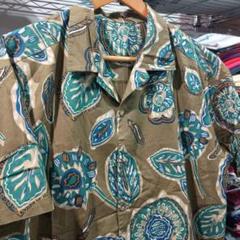 古着 コットン 総柄アロハシャツ