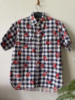 【新品】A Bathing Ape チェックシャツ　レディース　半袖シャツ　XS A BATHING APE （アベイシングエイプ） サイズ：XS 半袖