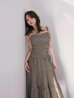 ワンピース andmary Alicia check dress ANDMARY】Alicia check dress