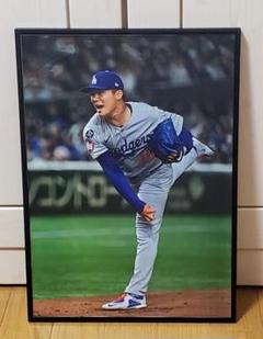ドジャース山本由伸.大谷翔平 MLB！A3サイズポスターフレーム付き①各種