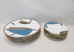 希少 洋食器 Noritake ノリタケ 金彩色絵 大皿6枚 中皿6枚 丸皿 希少 洋食器 Noritake ノリタケ 金彩色絵 大皿6枚 中皿6枚 丸皿