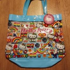 2003年 平成レトロ レインボーハローキティ プールバッグ さくらんぼ　水着