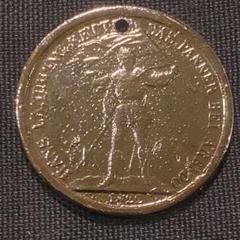 ペンダントトップ フランス 金属製 コイン型