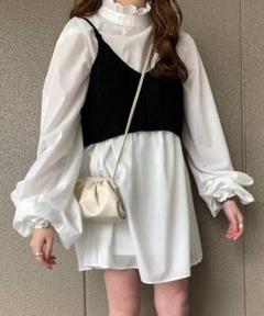 Heather あいねねコラボ ビスチェワンピース