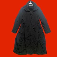 エイココンドウ　大きいサイズ　ロングジャケットコート　バルーンドッキング アンゴラウール コンバーチブルロングコート（0115WE06
